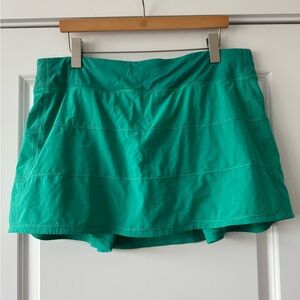Lululemon Pace Rival Mid-Rise Skirt - Kelly Green - sz. 14